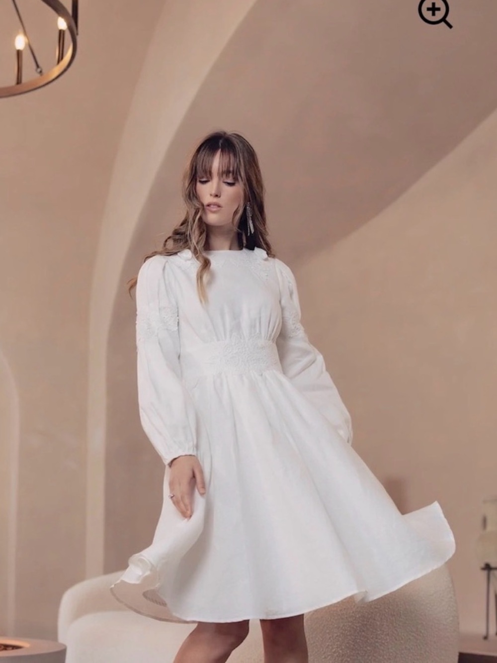 Aleeza Paris Orchid Dress White